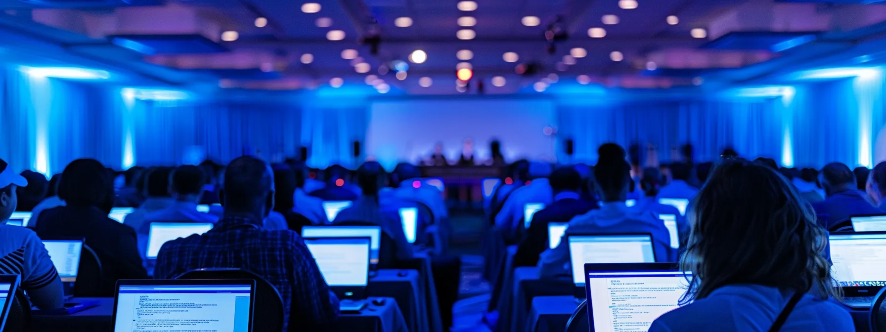 a focused conference room filled with diverse professionals analyzing digital insurance policy data on sleek laptops and tablets, illuminated by bright overhead lighting, emphasizing the importance of selecting the right commercial package policy in florida.